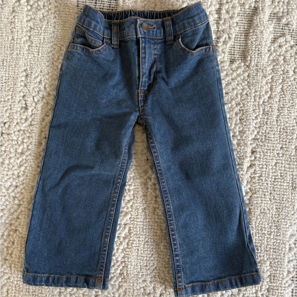 NWOT Carhartt Kids Medium Wash Blue Jeans, Size 18 Months